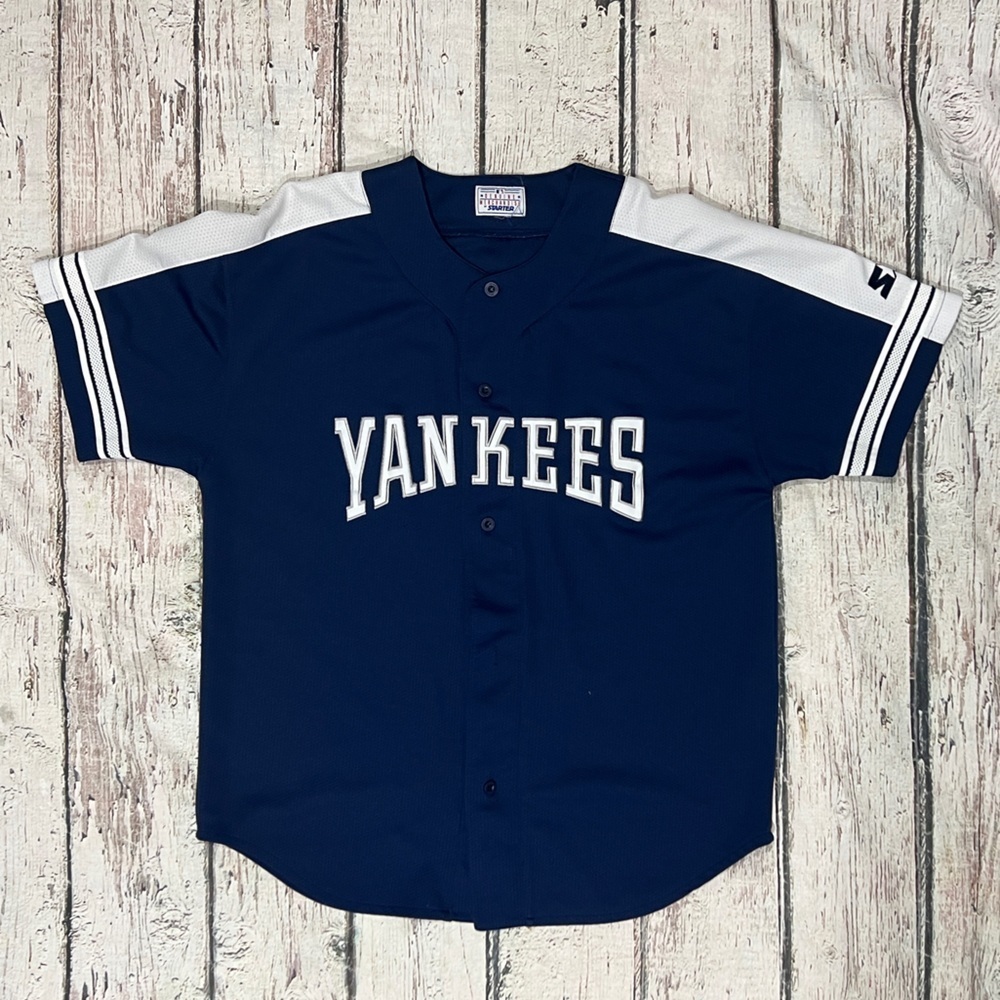 New York Yankees Starter Stitched Vintage MLB Baseball Sports Jersey